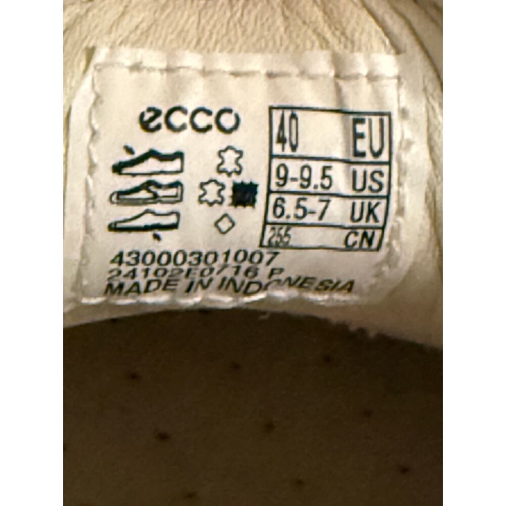 ECCO Women's Soft VII Leather Lace Up Sneakers 9 9.5 Capsule Minimalist Comfort - Picture 6 of 9